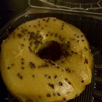 dessert! vegan doughnut at Veg Cafe in Sacramento