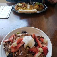 Delicious vegan french toast! at Veg Cafe in Sacramento