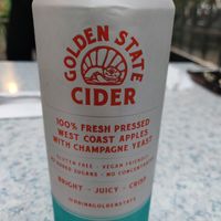 Vegan apple cider at Thai Basil Restaurant in Sacramento