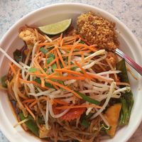 Vegan pad Thai :) at Thai Basil Restaurant in Sacramento
