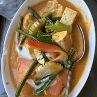 Creamy curry with tofu - auh-maz-ing! 🤤  at Thai Basil Restaurant in Sacramento