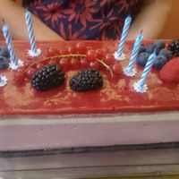 Cheese cake for birthday party (need reservation) at Le Petit Pressoir in Liege