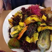 Mango salade at Le Petit Pressoir in Liege