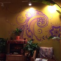 seating area  at Oasis in Carr Mill in Carrboro