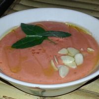 gazpacho soup at SUZ Retreat in Koh Phangan