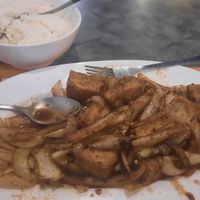 Hot and Spicy Tofu, vegan at Bona Restaurant in Minneapolis