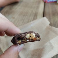 Vegan snickers at Chocolate Fusion Cafe in La Fortuna