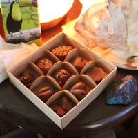 Dark Chocolate Assortment Box at Chocolate Fusion Cafe in La Fortuna