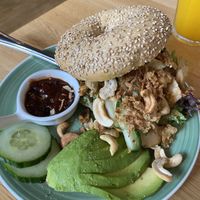 Bali bagel   at Bagels & Beans - Schouwburgplein in Rotterdam