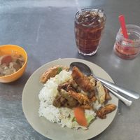 I was served a rather sweet vegetable soup together with the rice. at Huyen Trang in Ca Mau