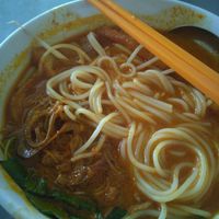 Close up shot to the bun at Huyen Trang in Ca Mau