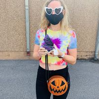 This was charcoal vanilla and ube soooo good  at Vegan Treats Bakery in Bethlehem