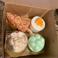 The strawberry cheesecake with the crunchies was out of this world  at Vegan Treats Bakery in Bethlehem