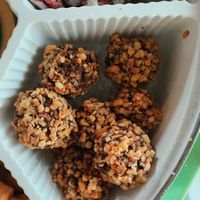 chocolate nut balls at Vegan Treats Bakery in Bethlehem