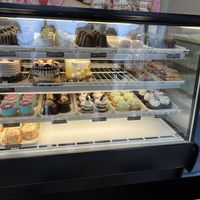 Cake displays   at Vegan Treats Bakery in Bethlehem