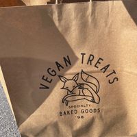 To go bag  at Vegan Treats Bakery in Bethlehem