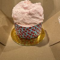 White chocolate raspberry cheesecake   at Vegan Treats Bakery in Bethlehem