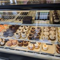 Cake selection at Vegan Treats Bakery in Bethlehem