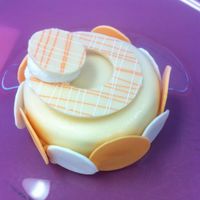 Orange cake at Vegan Treats Bakery in Bethlehem