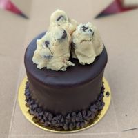 Cookie dough cake at Vegan Treats Bakery in Bethlehem