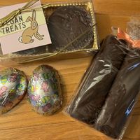 Easter delights 🤍🌱  at Vegan Treats Bakery in Bethlehem