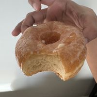 Classic glazed donut #Veganuary at Vegan Treats Bakery in Bethlehem