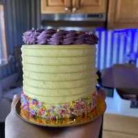 Gluten free lemon blackberry cakee  at Vegan Treats Bakery in Bethlehem