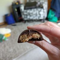 Peanut butter egg at Vegan Treats Bakery in Bethlehem