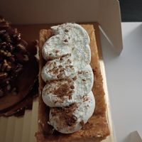 Pumpkin cheesecake bar at Vegan Treats Bakery in Bethlehem