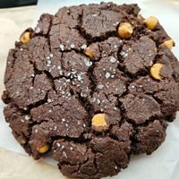 Chocolate caramel cookie at Vegan Treats Bakery in Bethlehem
