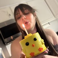 chicky cake - felt criminal eating it lol    at Vegan Treats Bakery in Bethlehem