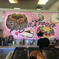 Sign at Vegan Treats Bakery in Bethlehem