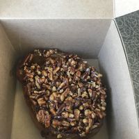 Pecan molasses cinnamon roll  at Vegan Treats Bakery in Bethlehem