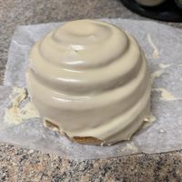 Giant cinnabun at Vegan Treats Bakery in Bethlehem
