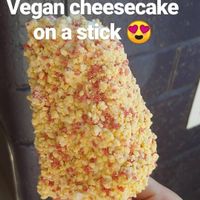 Strawberry Cheesecake On a Stick at Vegan Treats Bakery in Bethlehem
