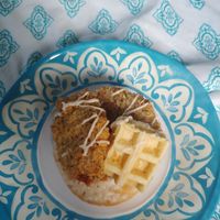 Vegan Chicken and Waffles Donut at Vegan Treats Bakery in Bethlehem