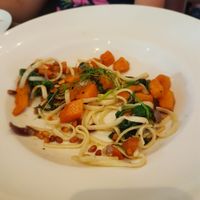 Spinach & Butternut Squash Linguine (not a full portion) at The Bear Cross in Bournemouth