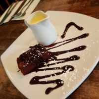 Chocolate cake at The Bear Cross in Bournemouth