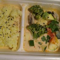 Zelenina nedovatena.ryza a kokosove mlieko dobre at Made with Laf in Bratislava