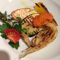 starter with grilled mediterranean vegetables at Primorka Strunjan in Portoroz