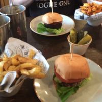 Vegan burgers.  at Handmade Burger Co in Reading