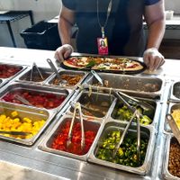 &pizza - Build your own pizza bar   at IAD - &pizza - CC in Dulles