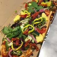 Vegan cheese and sausage and all the veggies  at IAD - &pizza - CC in Dulles