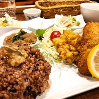 Fried Vegan Fish and shrimp at Shojin Cafe Foi - Nishikuginukicho in Wakayama