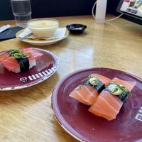 Vegan sashimi at Sush Track    at Sush Track in Hobart