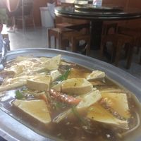 Sizzling tofu at Shan Hu in Sun Moon Lake