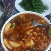 Sweet and sour vegetables, and fern salad at Shan Hu in Sun Moon Lake