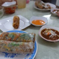 fresh and fried spring rolls at Bach Thao in Can Tho
