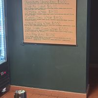 Menu board at Crave in St Augustine