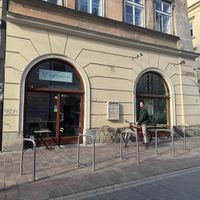 View from the outside at Krowarzywa in Krakow